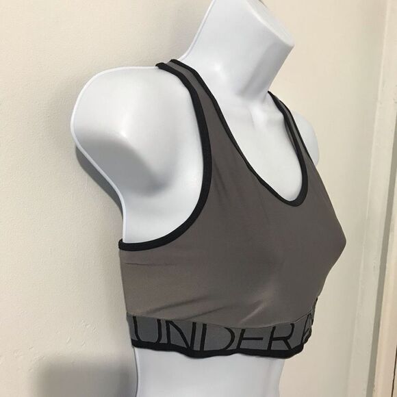 Under armor gray sports bra size M.     A397 - Picture 2 of 5